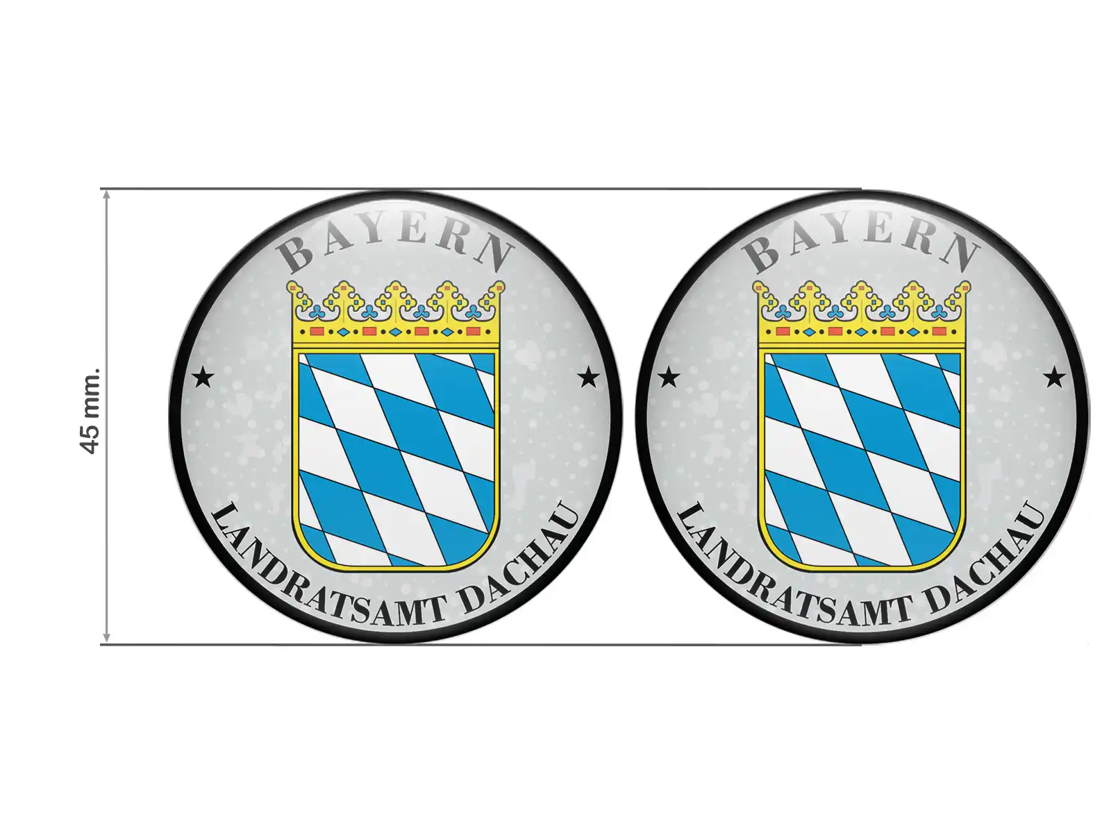 Aufkleber TÜV Landratsamt Dachau Nummernschild plakette